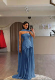 Attractive Yellow Prom Dresses Sheath Evening Gowns With Pearls Satin Formal Party Gowns HZ0311