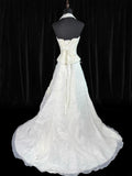 Wedding Dresses Strapless Drop Waist 1950s 1940s 2 Pieces Ball Gown Halter Tulle With Appliques White Petite/Plus Size Bridal Gown For Women HZ0311
