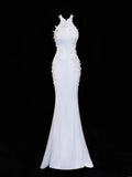 Princess Wedding Gowns Dresses Elegant Modest for Bride Mermaid High Neck White Petite/Plus Size Bridal Gowns For Women HZ0311