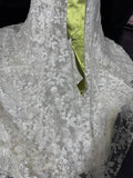 Timeless Women's Mermaid Strapless Sleeveless White Lace Long Vintage Fitted 1920s Wedding Dresses HZ0311
