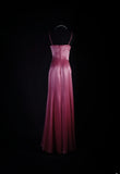 Simple Prom Dress Women Spaghetti Straps Pink A line Long Formal Dance Evening Party Gowns HZ0311