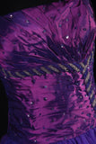 Vintage 90s Prom Dresses Women Ball Gown Strapless Purple Tulle Long Formal Dance Evening Party Gowns HZ0311