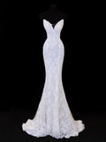 Timeless Wedding Gowns Dresses Romantic Mermaid Sweetheart for Bride Lace White Petite/Plus Size Bridal Gown For Women HZ0311