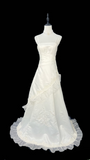 Vintage A Line Spaghetti Strap Sleeveless Lace Fitted Corset Long Wedding Dress Bride Gowns White Wedding Dresses HZ0311