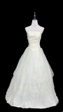 Retro Ball Gown Strapless Lace 90s White Long Wedding Dress Bride Gowns Wedding Dresses HZ0311