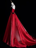 Princess Ball Gown Sweetheart Red Long Prom Dresses Impress 16 Birthday Outfits Prom Gown HZ0311